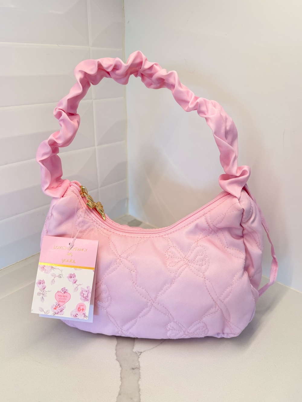 🩷 LoveShackFancy x Target - Yoobi Shoulder Bag - Sterling Dusk